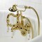 Kingston Brass CA1009T2 3-3/8" Tub Wall Mount Clawfoot Tub Faucet with Hand Shower, Polished Brass CA1009T2 - alternate 4